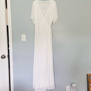Baltic Born White Wrap Dress